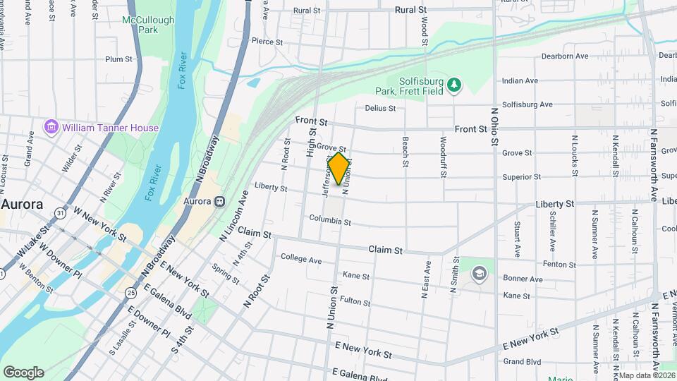 306 N Union St Mapa y Detalles de la Ubicación