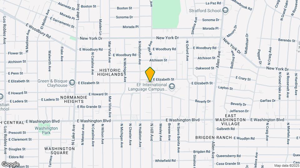1573 N Hill Ave Map and Location Details