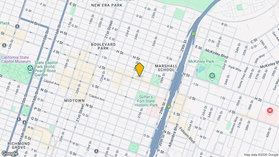 2525 J St Map and Location Details