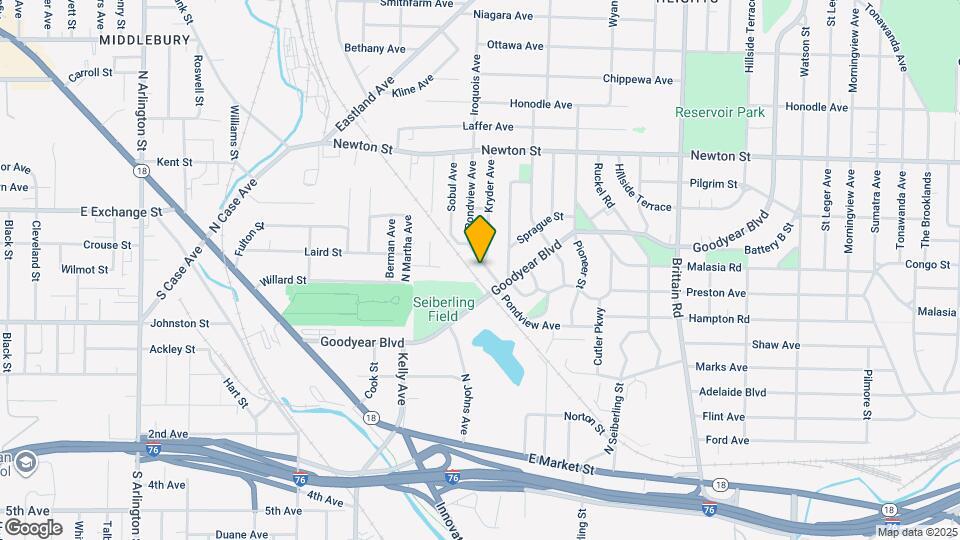 1288 Pondview Ave Map and Location Details