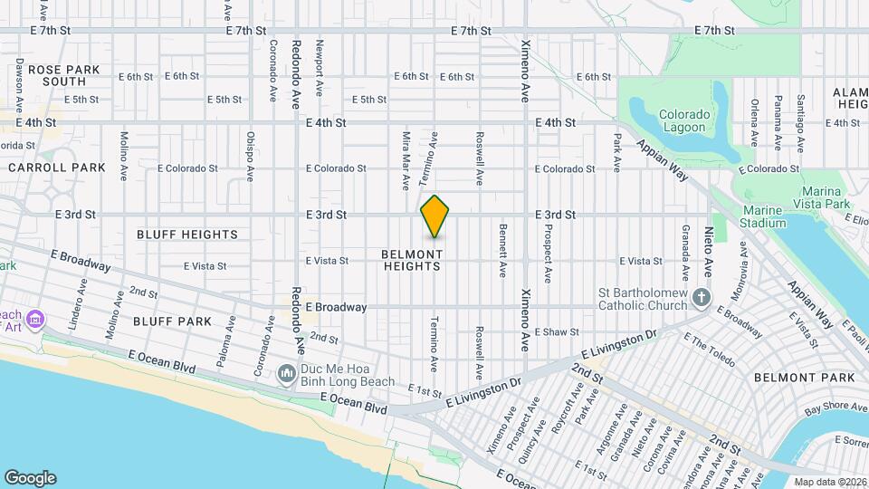 271 Termino Ave, Unit #A Map and Location Details