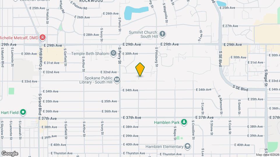 1603 E 33rd Ave Map and Location Details