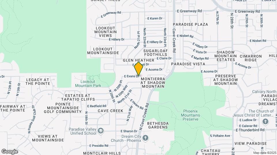 2137 E Evans Dr Map and Location Details
