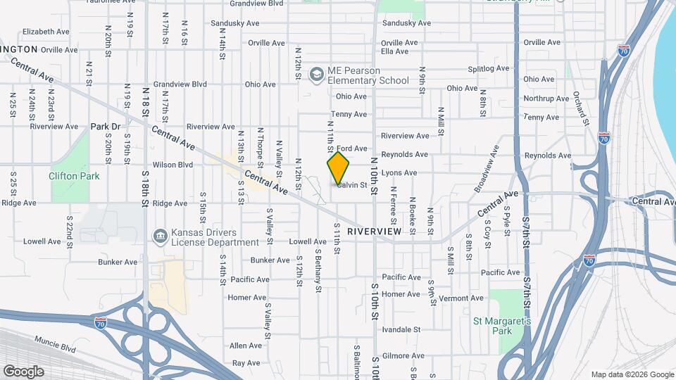 1049 Calvin St Map and Location Details