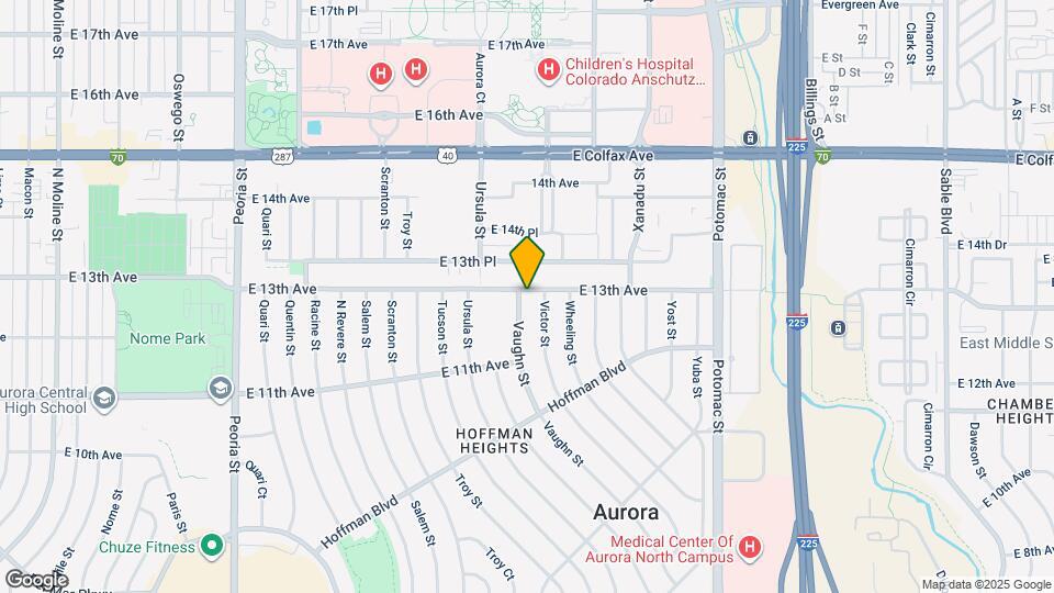 1296 Vaughn St Map and Location Details