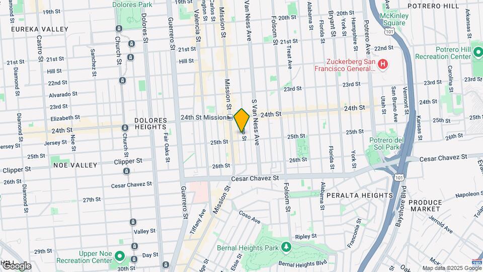 980-984 Capp St Mapa y Detalles de la Ubicación