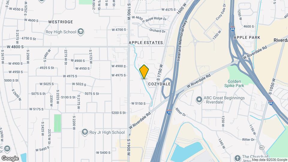 5073 S 1800 W Mapa y Detalles de la Ubicación