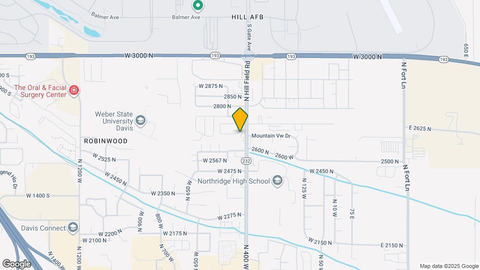 2525 N Hill Field Rd Mapa y Detalles de la Ubicación