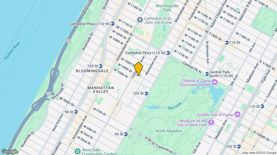 58 W 105th St Map and Location Details
