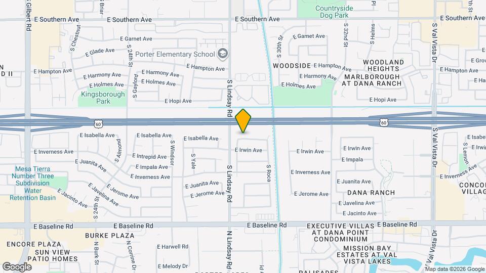 2834 E Isabella Ave Map and Location Details