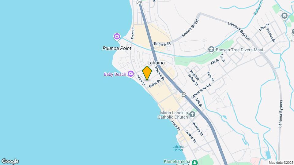 Lahaina Residential Apartments Map and Location Details