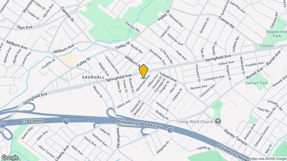 254 Montclair Ave Map and Location Details