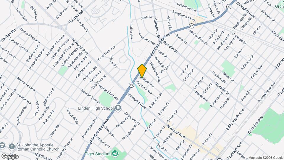 929 Baldwin Ave Map and Location Details