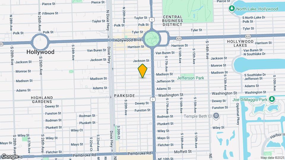 1845 Jefferson St Map and Location Details