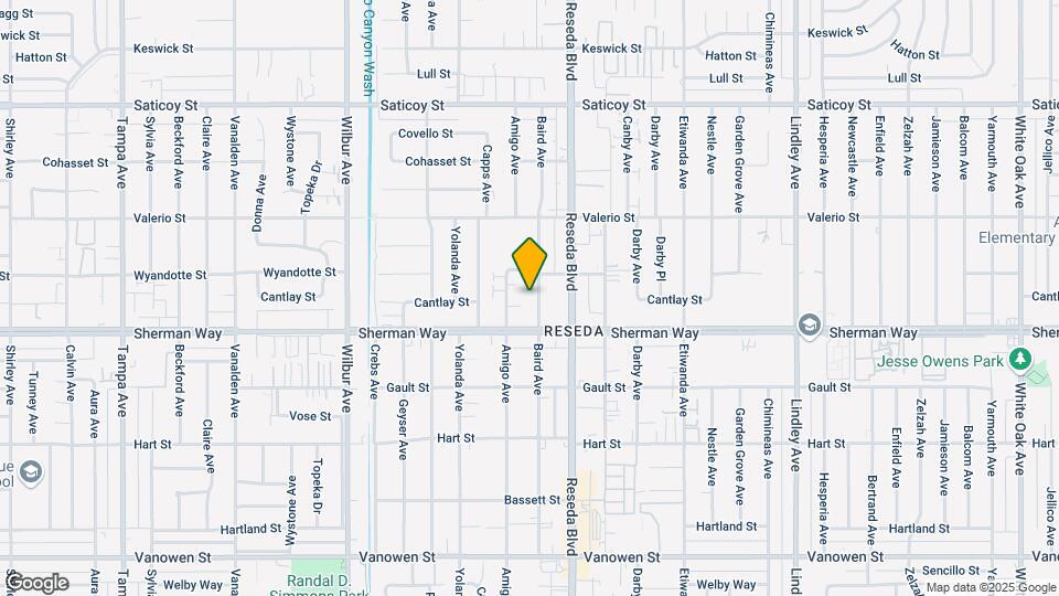 7235 Baird Ave Map and Location Details