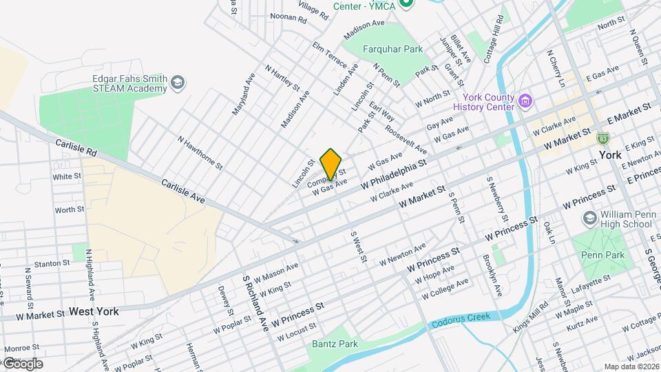 124 N West St Map and Location Details