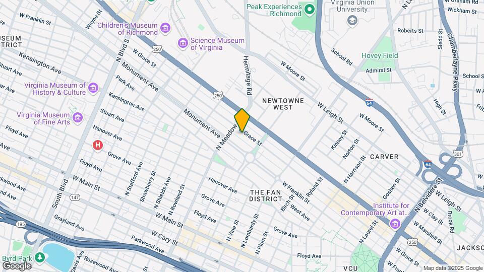 1831 W Grace St Map and Location Details