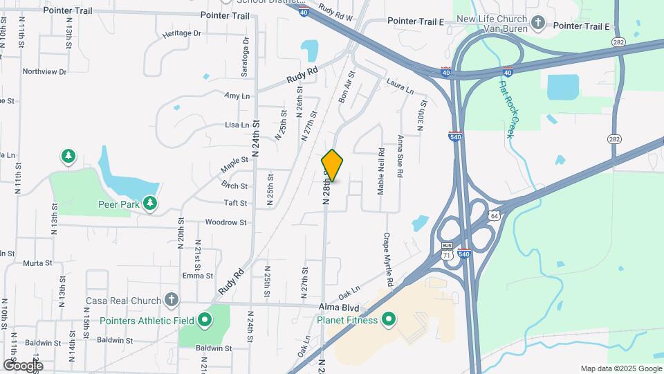 1202 N 28th St Map and Location Details