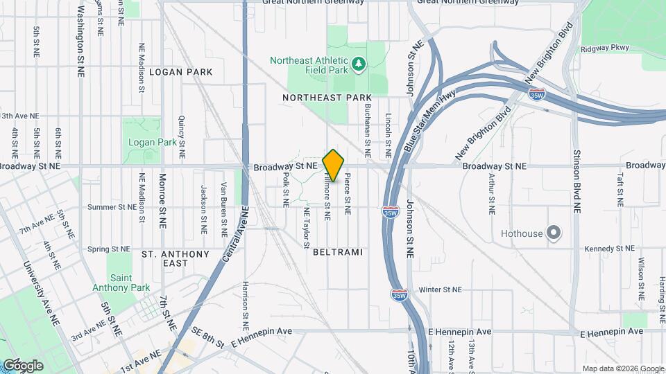 731 Fillmore St NE, Unit 1 Map and Location Details