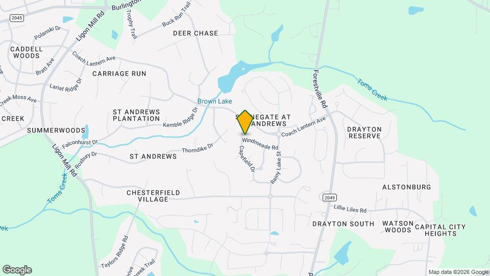4700 Capefield Dr Map and Location Details