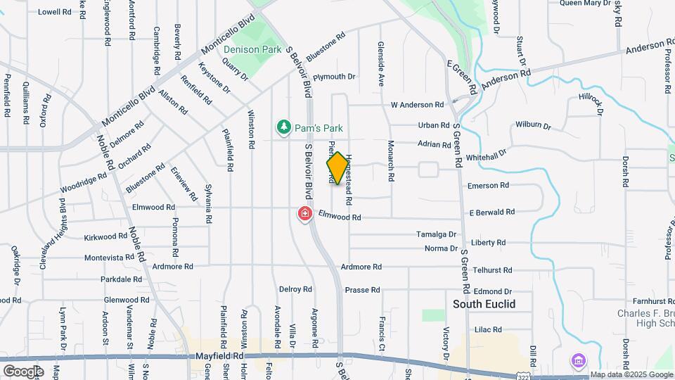 1165 Piermont Rd Mapa y Detalles de la Ubicación