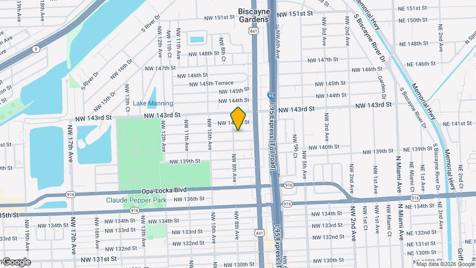 780 NW 141st St Map and Location Details