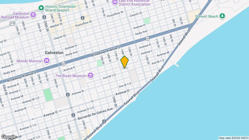 1614 Ave M 1/2 Mapa y Detalles de la Ubicación