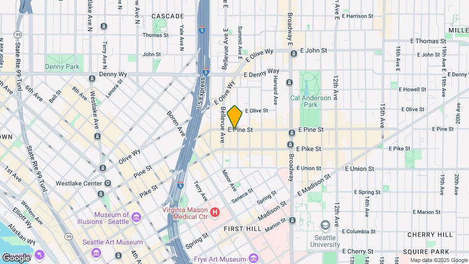 417 E Pine St Map and Location Details