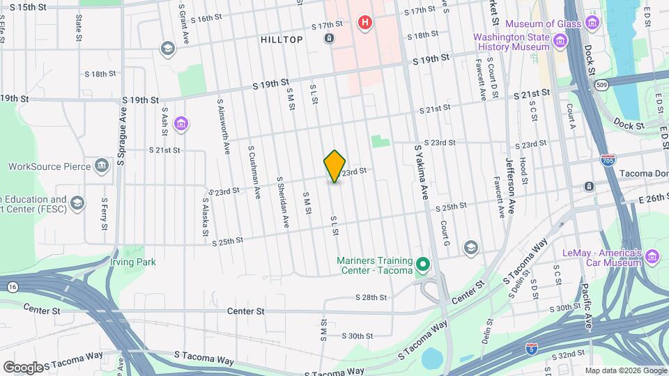 2311 S L St Map and Location Details