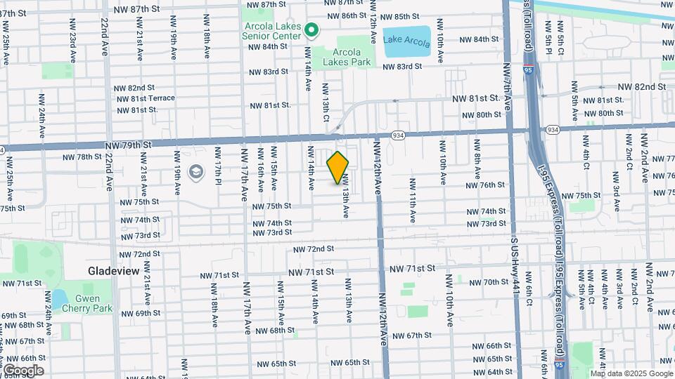 1325 NW 75th Terrace Map and Location Details