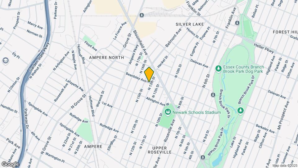 506 N 13th St-Unit -1st floor Map and Location Details