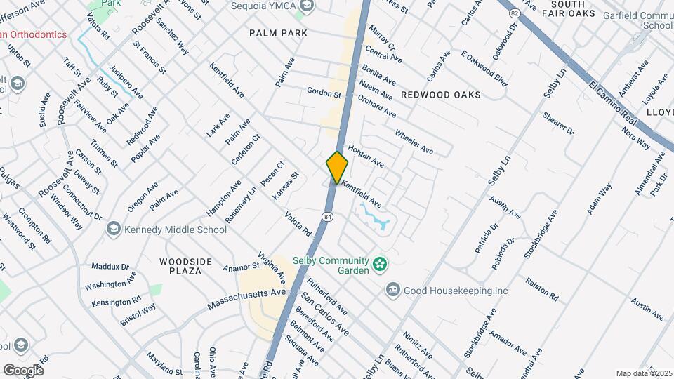 1013 Woodside Rd Map and Location Details