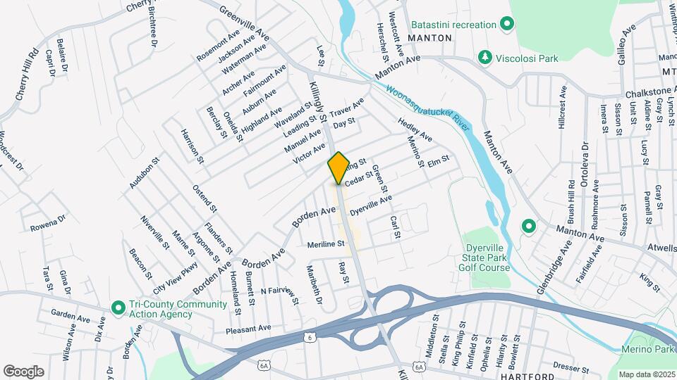 615 Killingly St, Unit 1 Mapa y Detalles de la Ubicación