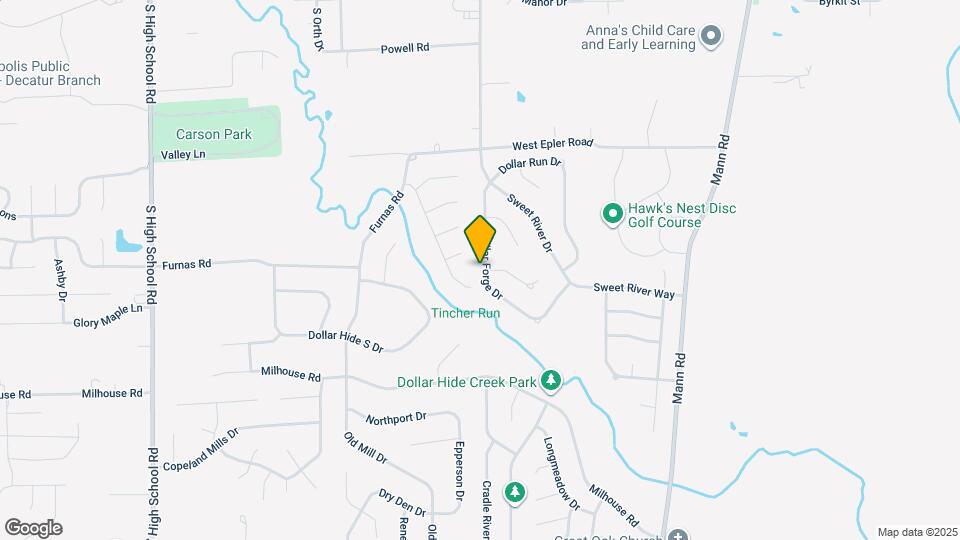 5722 Dollar Forge Dr Map and Location Details