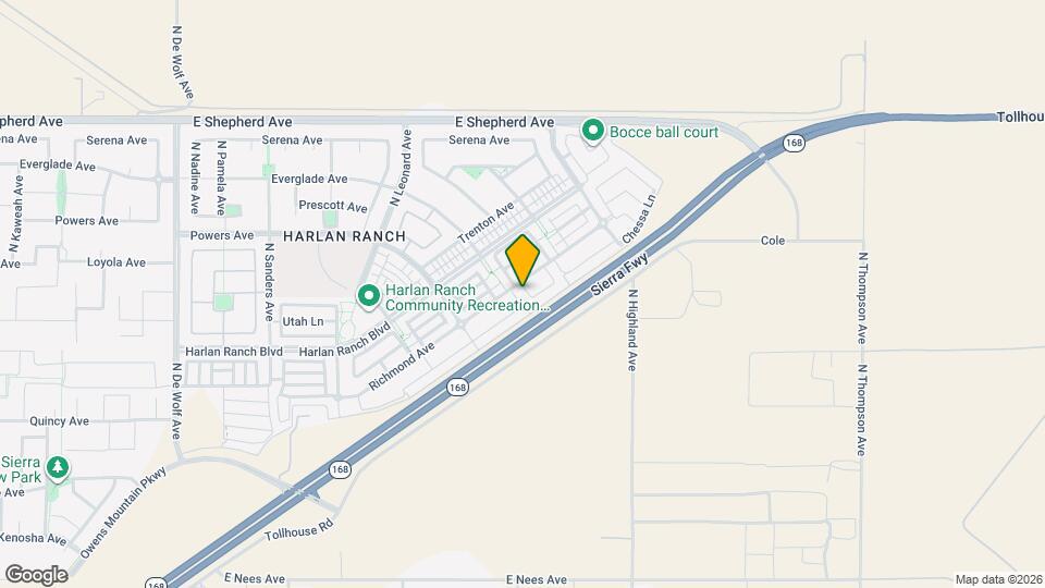 1668 N Mcpherson Ln Map and Location Details
