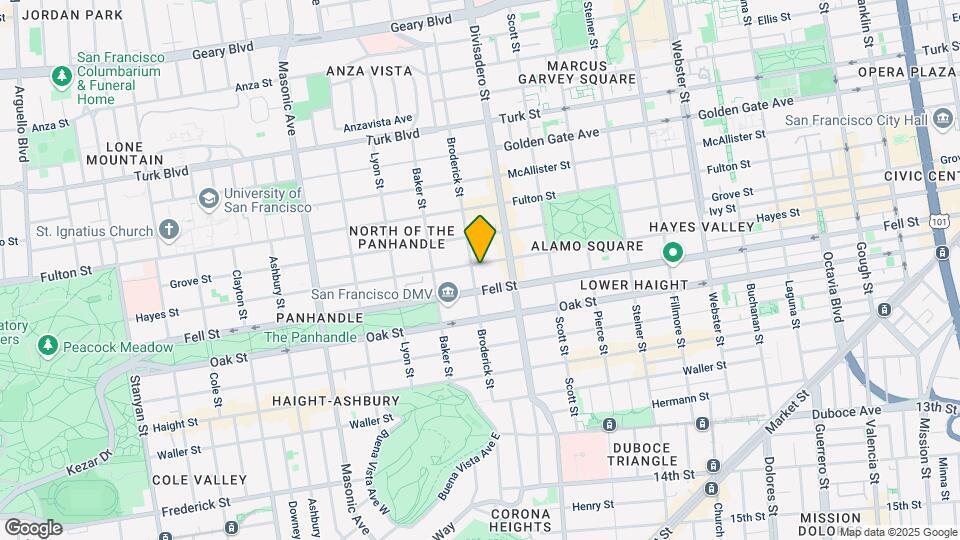 1387 Hayes St Mapa y Detalles de la Ubicación