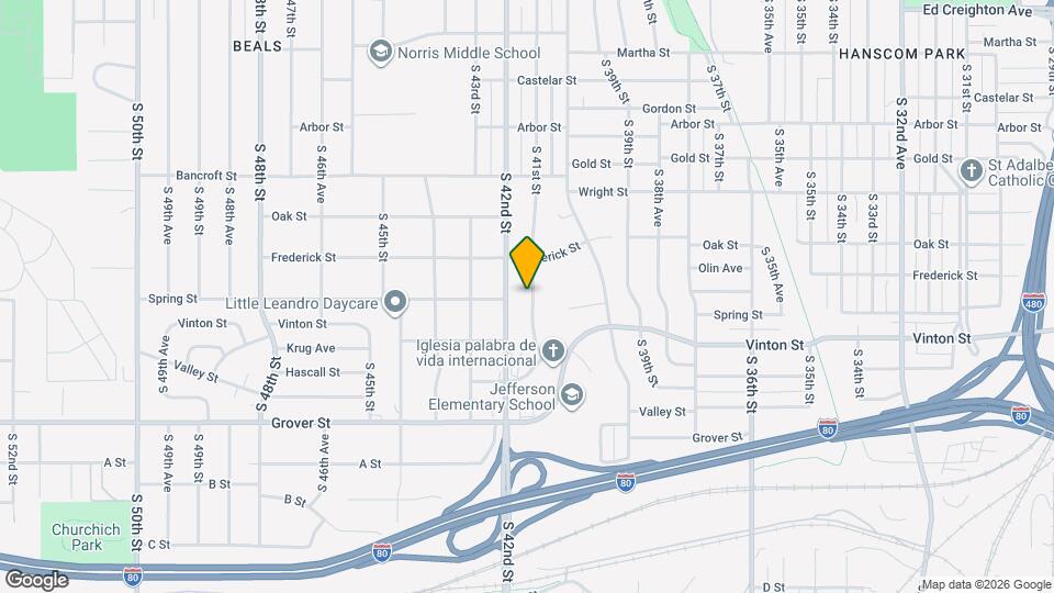 3072 S 41st St Map and Location Details