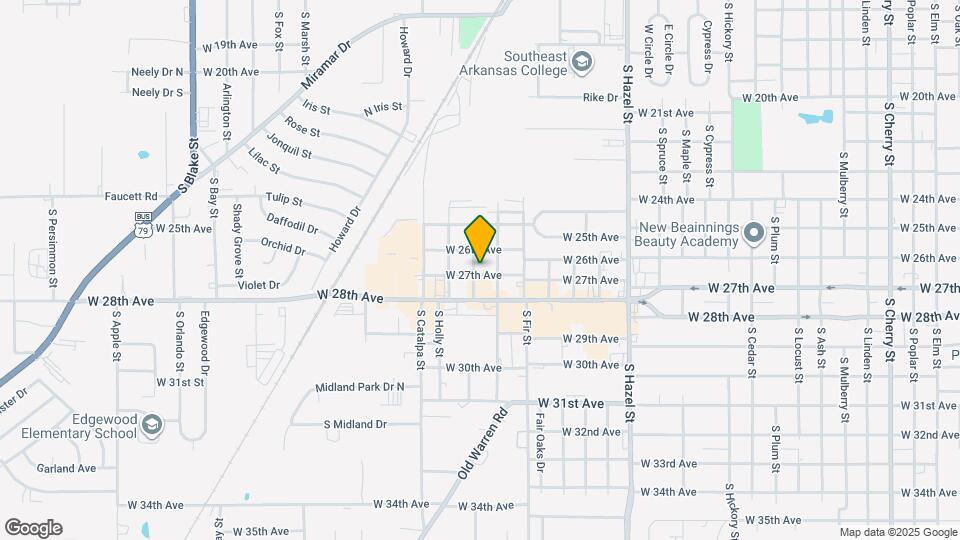 2707 W 27th Ave Map and Location Details