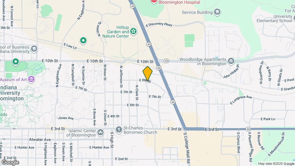 2500 E 8th St Map and Location Details