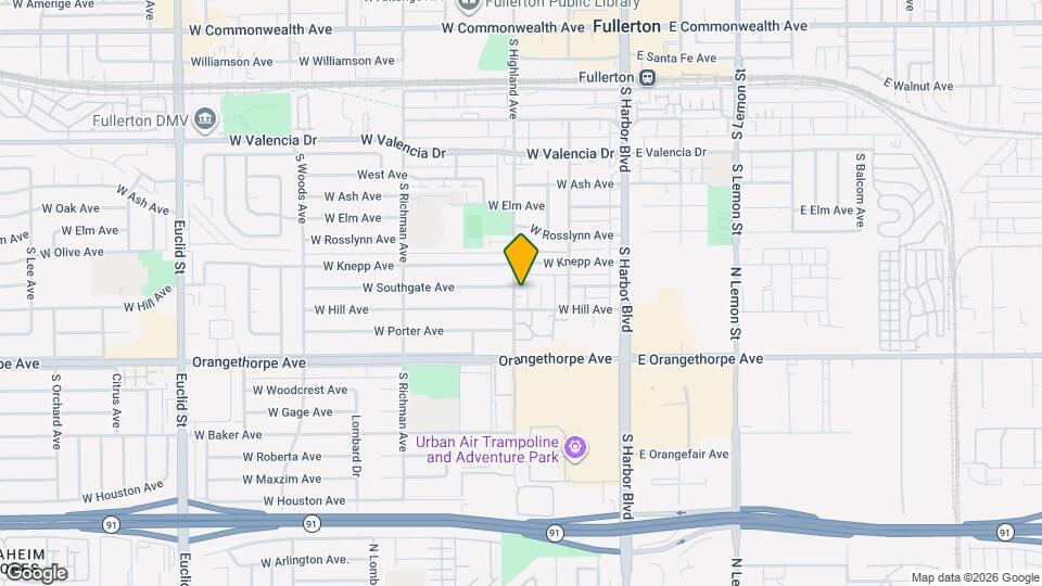 1008 S Highland Ave Map and Location Details