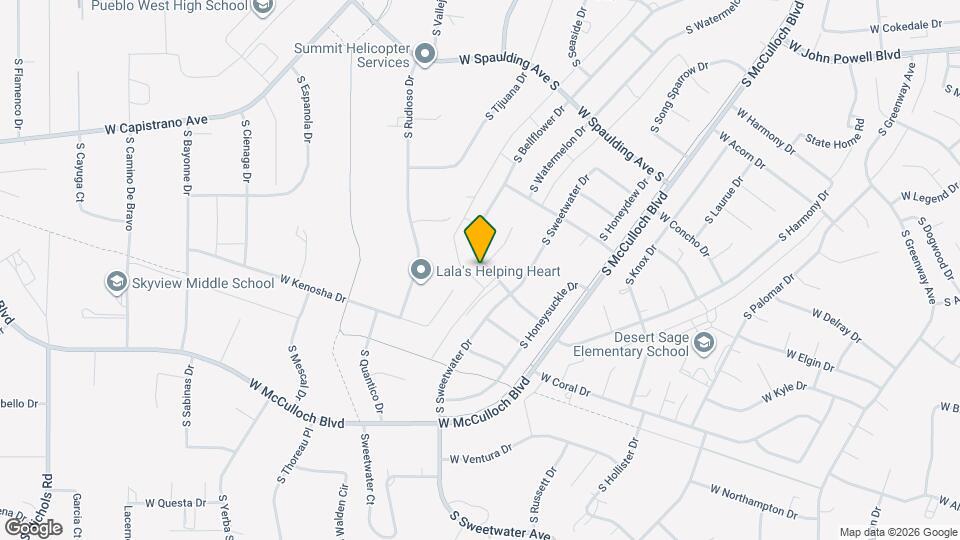 496 W Bellflower Dr Map and Location Details