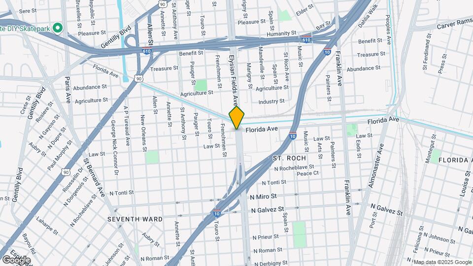 2512 Elysian Fields Ave Map and Location Details