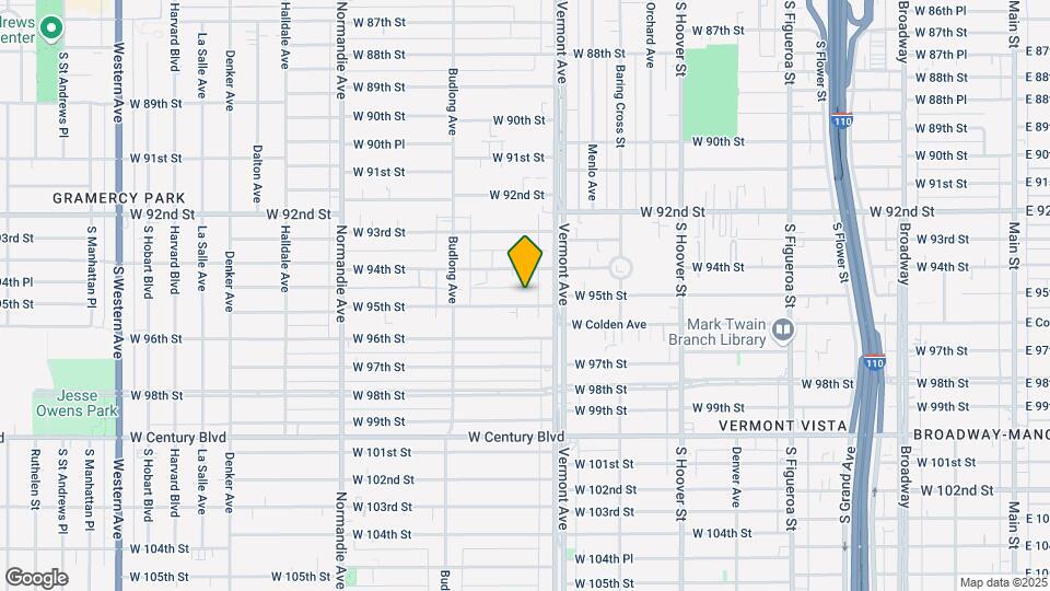 1033 W 95th St Map and Location Details