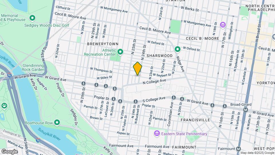 2404 W Thompson St Map and Location Details