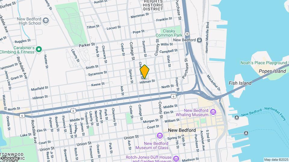 125 Hillman St Map and Location Details