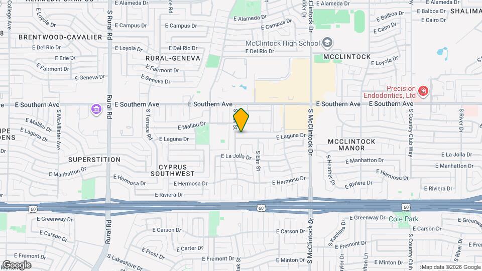 1412 E Laguna Dr Map and Location Details