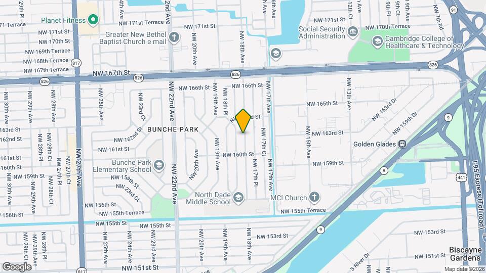 16120 NW 18th Ave Map and Location Details