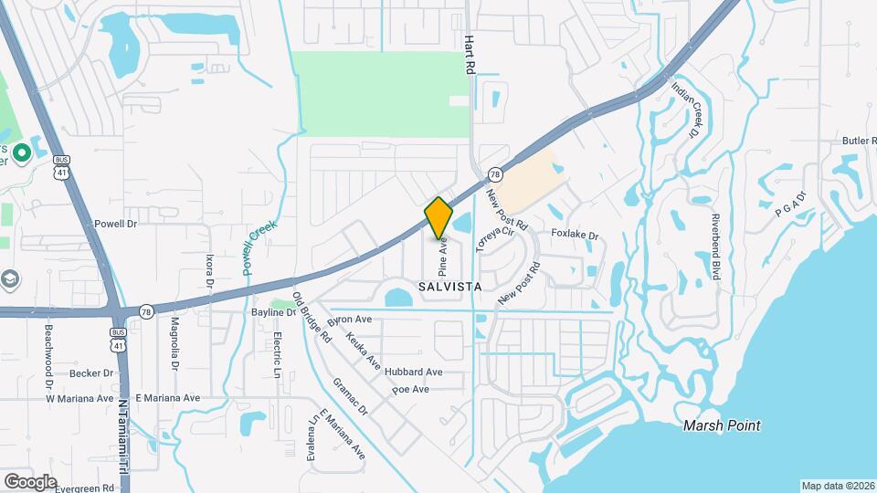 1389 Pine Ave Map and Location Details