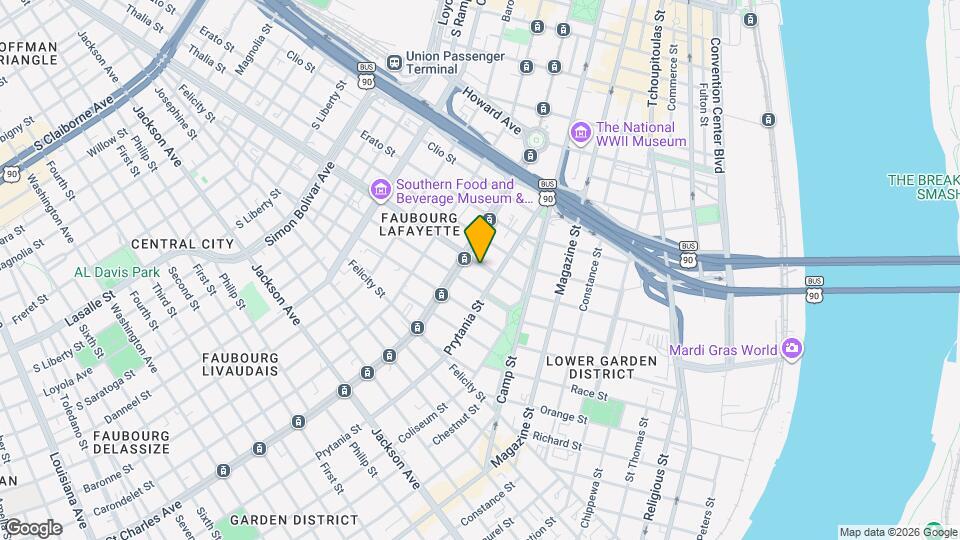 1522 Melpomene St Map and Location Details