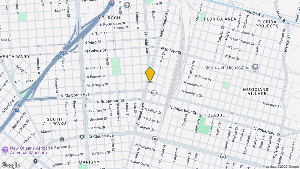 1637 Franklin Ave Mapa y Detalles de la Ubicación